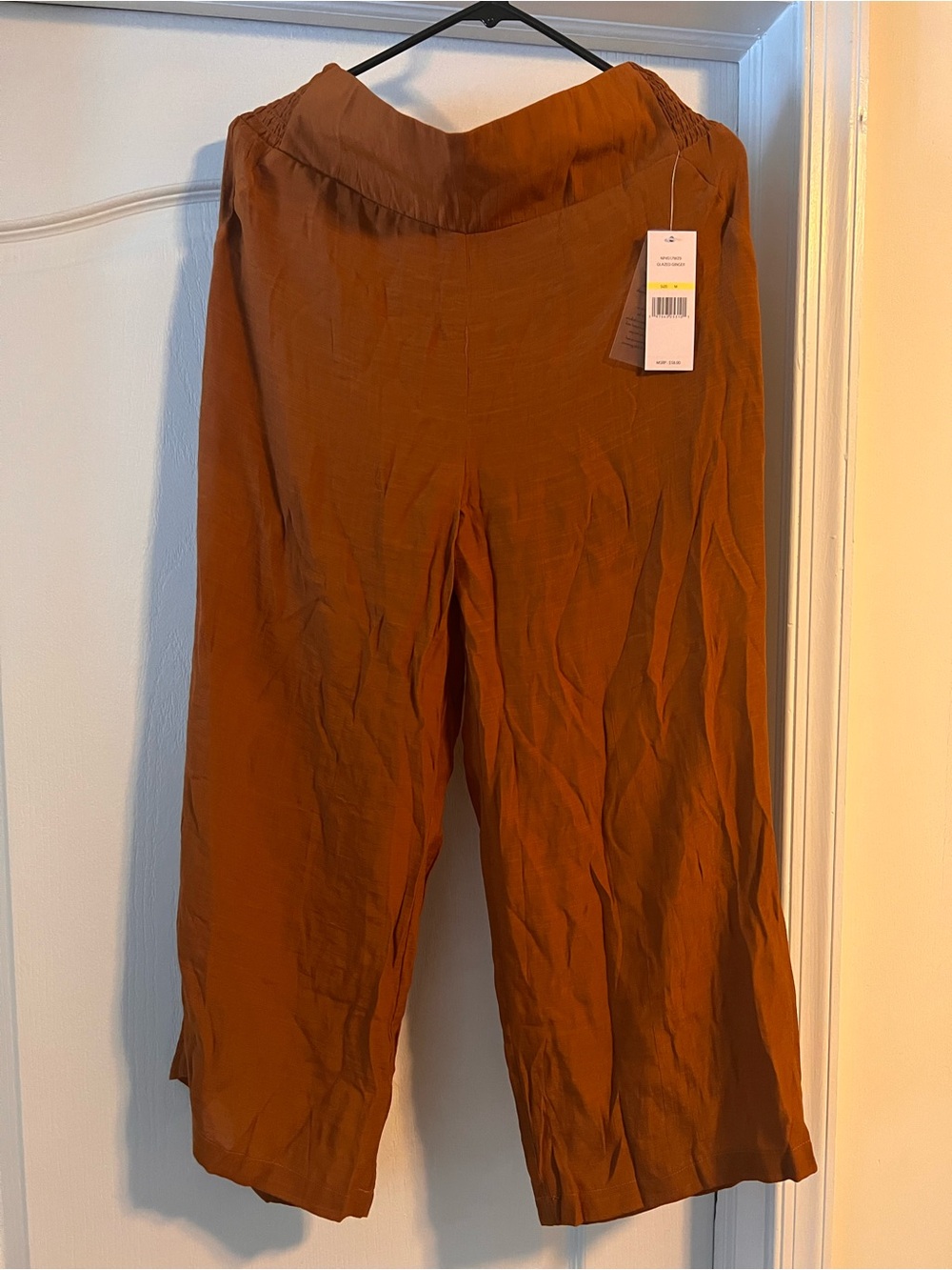 Nanette Lepore Wide-Leg Pants in Rust Orange
